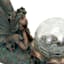 Solar Glass Ball & Fairy Outdoor Garden Statue, 11"