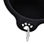 2-Cup Collapsible Pet Bowl, Black
