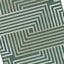 (E492) Found & Fable Palma Green Lines Outdoor Accent Rug, 3x4