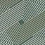 (E492) Found & Fable Palma Green Lines Outdoor Area Rug, 5x7