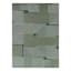 (E492) Found & Fable Palma Green Lines Outdoor Area Rug, 8x10