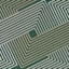(E492) Found & Fable Palma Green Lines Outdoor Area Rug, 8x10