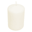 Ivory Unscented Overdip Pillar Candle, 4"