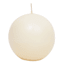 Ivory Unscented Overdip Sphere Candle, 3"