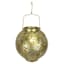 Found & Fable Gold Metal Outdoor LED Lantern, 9"
