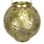 Found & Fable Gold Metal Outdoor LED Lantern, 9"
