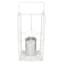 Providence White Metal Outdoor LED Lantern, 13"