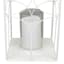 Providence White Metal Outdoor LED Lantern, 13"