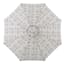 Tracey Boyd Brown Stripe Crank & Tilt Outdoor Patio Umbrella, 9'