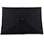 Black Crank Rectangle Patio Umbrella, 6.5x10ft