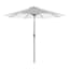 Black Awning Stripe Crank & Tilt Round Patio Umbrella, 9'
