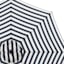 Black Awning Stripe Crank & Tilt Round Patio Umbrella, 9'