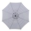 Navy Blue Awning Striped Crank & Tilt Round Patio Umbrella, 9'