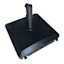 Black Patio Umbrella Base with Wheels, 53lb