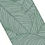 (E518) Found & Fable Teal Palm Bay Leaves Outdoor Runner, 2x7