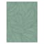 (E518) Found & Fable Teal Palm Bay Leaves Outdoor Area Rug, 5x7