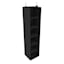 6-Shelf Hanging Closet Storage Organizer, Black