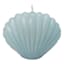 Ty Pennington Small Blue Shell Shaped Unscented Candle, 3"