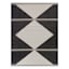 (E491) Crosby St. Fresno Black & Natural Diamond Outdoor Area Rug, 8x10