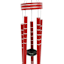 Silver Etched Red Metal Tube Wind Chime, 31"