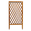 Natural Wooden Crisscross Patterned Outdoor Trellis, 30"