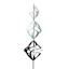 Laila Ali Metal Triple Wind Spinner Yard Pick, 42"