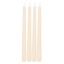 4-Pack Ivory Unscented Overdip Taper Candles, 10"