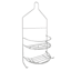 Silver Metal Shower Caddy, 18.3"