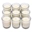 9-Pack Ivory Unscented Glass Votive Candles