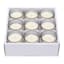 9-Pack Ivory Unscented Glass Votive Candles