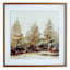 Honeybloom Glass Framed Forest Print Wall Art, 21"