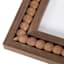 Framed Coffee Bar with Beaded Frame Wall Art, 18x8