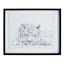 Found & Fable Glass Framed Animal Print Wall Art, 21x17