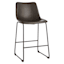 Crosby St. Drake Counter Stool, Dark Grey
