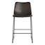 Crosby St. Drake Counter Stool, Dark Grey