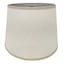 Off-White with Tan Tapered Drum Large Table Lamp Shade, 13x17x12