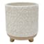 Tracey Boyd Indoor White Ceramic Footed Pot, Small