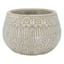 Honeybloom Indoor Natural Flower Pattern Pot, 5.4"