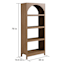Honeybloom Blair Wooden Shelf, Rustic Natural