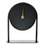 Crosby St. Black Metal Round Desk Clock, 8.8"