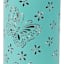Aqua Butterfly Solar Outdoor Lantern, 8"