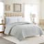 Grey Microfiber Comforter, Full/Queen