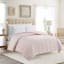 Pink Geo Print Reversible Brushed Microfiber Comforter, Full/Queen