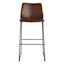 Crosby St. Drake Faux Leather Barstool, Espresso Brown