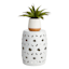 Providence White Ceramic Laser Cut Plant Stand, Large