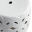 Providence White Ceramic Laser Cut Plant Stand, Large