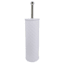 Embossed White Metal Toilet Bowl Brush