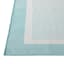 (E516) Fifer Aqua Border Outdoor Area Rug, 5x7