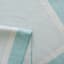 (E516) Fifer Aqua Border Outdoor Area Rug, 5x7