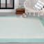 (E516) Fifer Aqua Border Outdoor Area Rug, 5x7